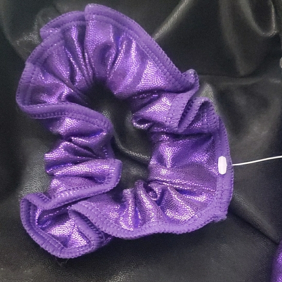 Balera Purple and Black Dance Leotard with Silver Accents - Picture 7 of 7